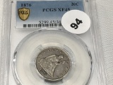 1876 Twenty Cent Piece PCGS XF45