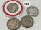 1898, 1902, 1903-O, 1904 Barber Half Dollars