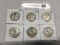 Lot of 6 1942, 1942-S, 1943, 1943-D, 1943-S, 1944 Walking Liberty Half