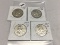 Lot of 4 Franklin Half Dollars