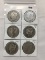 6x$ (2) 1879-S, 1881-O, 1881, 1882, 1887-O Morgan Dollar