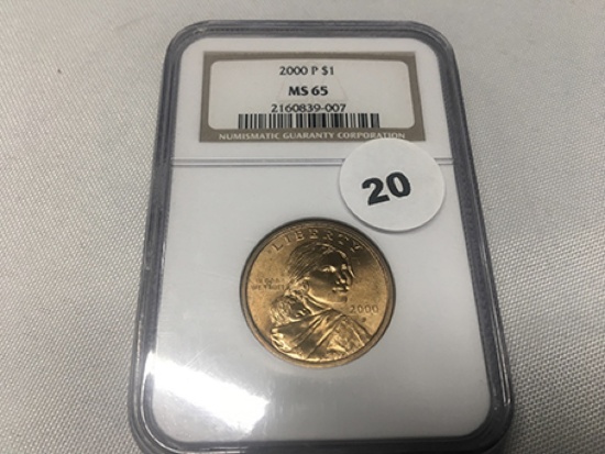 2000-P Sacagawea NGC MS65