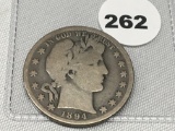 1894 Barber Half Dollar