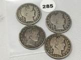 1898, 1901, 1901-O, 1902 Barber Half Dollars