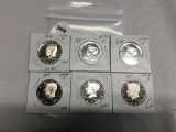 Lot of 6 1970's Proof Kennedy Half Dollar