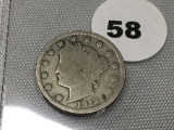 1912-S Liberty Nickel