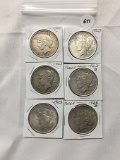 6x$ Peace Dollars