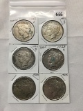 6x$ Peace Dollars