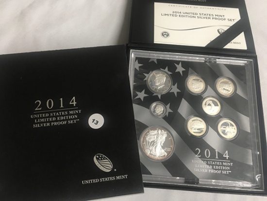 2014 8 pc. Limited Edition Silver Proof Set