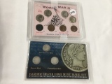 WW II Obsolete Coin Collection & Barber Dimes