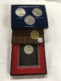 1971-S Proof Ike Dollar plus 3 pc. Ike set