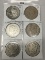 6x$ 1884-0, 85-0, 88-0, 89-0, 99-0, 97-0 Morgan Dollars