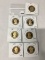 Lot of 7 Proof Presidential Dollars