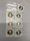 Lot of 7 Proof Presidential Dollars