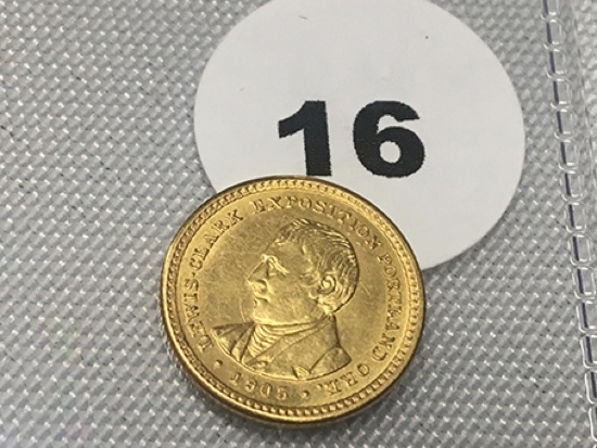 1905 Lewis & Clark Exposition Comm. Gold, 10,041 mintage