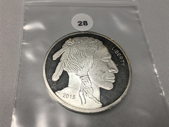 2015 5 Troy oz. Silver, Buffalo