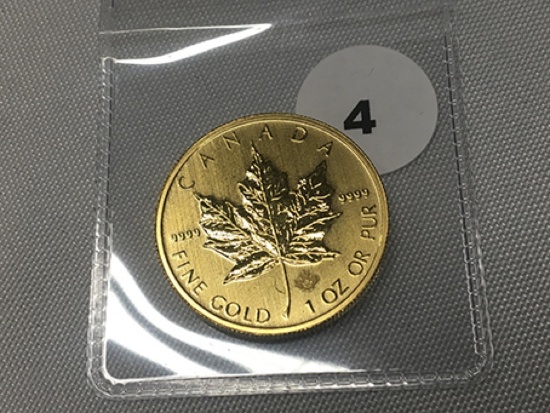 2013 1 oz. Gold Canadian Maple Leaf
