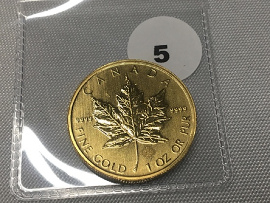 2013 1 oz. Gold Canadian Maple Leaf