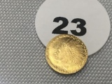 Small Thin 1910 $10 Souvenier Gold, Miniature