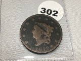1818 Large cent