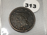 1843 Large cent
