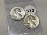 1962 & 1962-D Washington Quarters, Unc