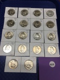 Lot of 18 1963-D Franklin Half Dollars (appear unc)