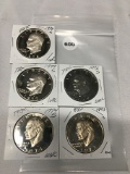 Lot of 5 Proof Ike Dollars