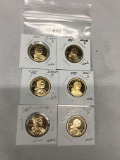 Lot of 6 Proof Sacagawea Dollar