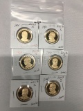 Lot of 6 Proof Presidential Dollars
