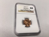 1968 Lincoln Cent, NGC MS63 RD