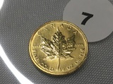 1983 1/4 oz. Gold Canadian Maple Leaf
