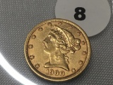 1900 Liberty Head $5 Gold