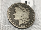 1893-CC Morgan Dollar