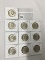 Lot of 10 1964 Kennedy Half Dollars