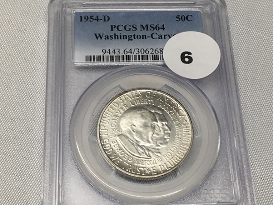 1954-D Washington Carver Comm Half PCGS MS64