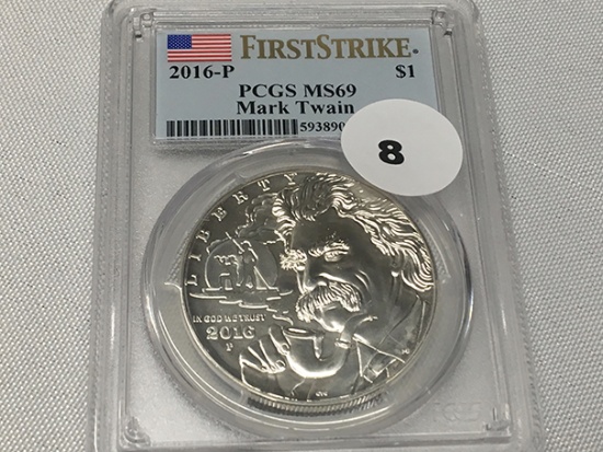 2016-P Mark Twain Comm  PCGS MS69