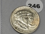 1924 Huguenot Comm. Half Unc.