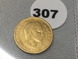 1859-A Napoleon III 10 Francs Gold