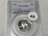 1963 Washington Quarter PCGS PR68