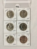 Lot of 6 (3) 1968-S, (3) 1969-S Proof Kennedy Half Dollars