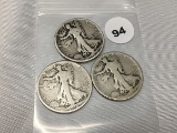 1918, 18-D, 18-S Walking Liberty Half Dollars