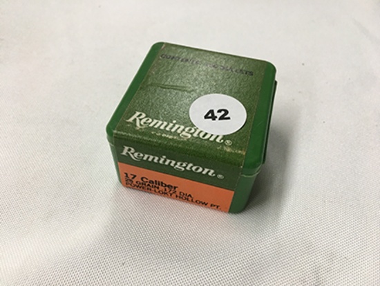 NO SHIPPING: (100) Remington, 17 Cal., .172 Dia., 25 gr. Power-Lokt Hollow Pt