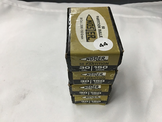 NO SHIPPING: (182) Nosler 30 Cal., 150 gr Spitzer