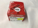 NO SHIPPING: (82) Hornady V-Max 25 Cal., .257 Dia., 75 gr