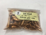 NO SHIPPING: (100) Win. 30 Cal., 147 gr., .308 Dia., FMJ-BT