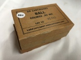 NO SHIPPING: (60 rds.) Ball 30 cal. M2