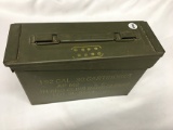 NO SHIPPING: Ammo Box with 192 cal. 30 cart. AP M2 8 rd. clips bandoleers