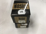 NO SHIPPING: (100) Nosler 6.5mm Cal., .264 in., Spitzer 125 gr