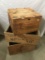 NO SHIPPING: (3) Wooden Boxes